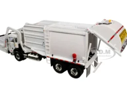 Peterbilt 520 Garbage Truck Wittke Front End Load Refuse Trash Bin White 1/34 Diecast Model First Gear 10-4193