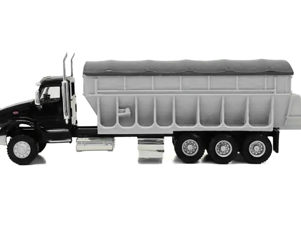 Peterbilt 579 Potato/Sugar Beet Truck Black 1/87 (HO) Plastic Model Car by Promotex