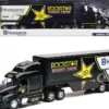 Peterbilt 387 Semi Truck Black Rockstar Energy Drink Husqvarna Factory Racing 1/32 Diecast Model New Ray 10963