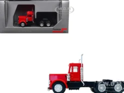 Peterbilt Short Day Cab Red 1/87 (HO) Plastic Model Car by Promotex