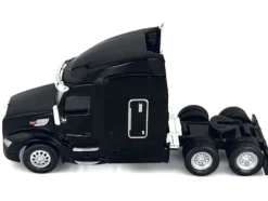 Peterbilt 579 Sleeper Cab Black 1/87 (HO) Plastic Model Car by HO Logistics