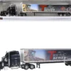 Peterbilt 379 Sleeper Cab Black with Trailer "Gleaner T Series" 1/64 Diecast Model by SpecCast