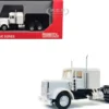 Peterbilt Sleeper Cab White 1/87 (HO) Plastic Model Car by Promotex