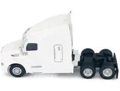 Peterbilt 579 Sleeper Cab White 1/87 (HO) Plastic Model Car by HO Logistics