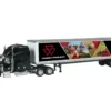 Peterbilt 379 Sleeper Cab with Trailer "Massey Ferguson - Born to Farm" Black 1/64 Diecast Model by SpecCast