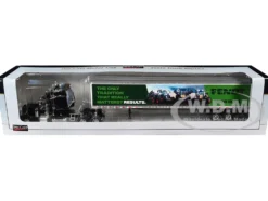 Peterbilt 379 Sleeper Cab with Trailer "Fendt Grow Bold" Black 1/64 Diecast Model by SpecCast
