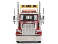 Peterbilt 589 Tandem-Axle Truck Tractor with Day Cab Legendary Red "Transport Series" 1/32 Diecast Model by Diecast Masters
