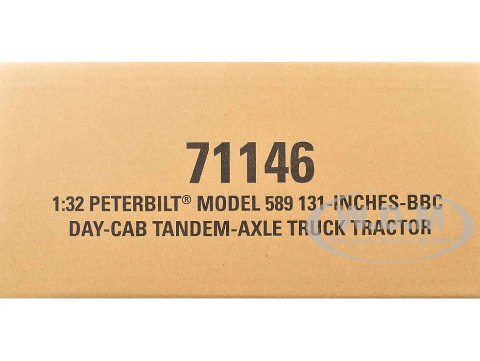 Peterbilt 589 Tandem-Axle Truck Tractor with Day Cab Legendary Red "Transport Series" 1/32 Diecast Model by Diecast Masters