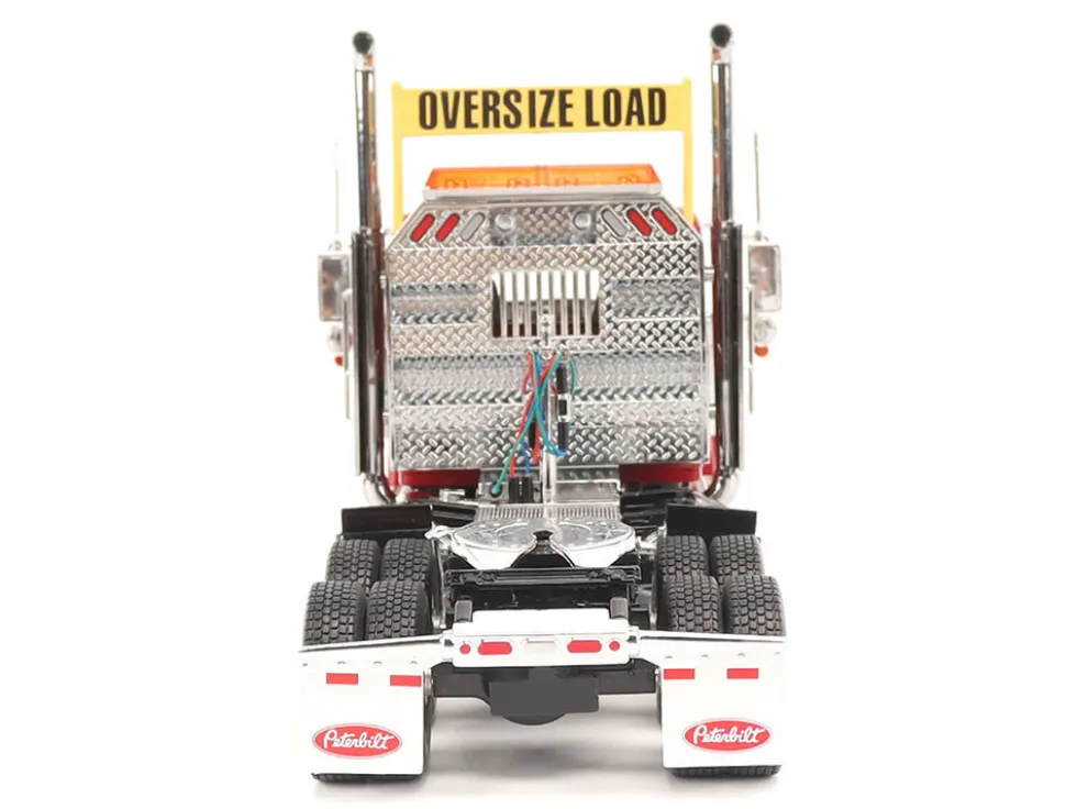 Peterbilt 589 Tandem-Axle Truck Tractor with Day Cab Legendary Red "Transport Series" 1/32 Diecast Model by Diecast Masters