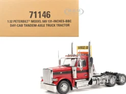 Peterbilt 589 Tandem-Axle Truck Tractor with Day Cab Legendary Red