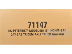 Peterbilt 589 Tridem-Axle Truck Tractor with Day Cab Legendary Red