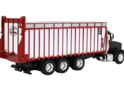 Peterbilt Truck Black Meyer Manufacturing 8126RT Boss Forage Box 1/64 Diecast Model SpecCast MEY003