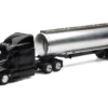 Peterbilt 387 Truck Black with Tanker Trailer Silver "Long Haul Truckers" Series 1/43 Diecast Model by New Ray