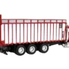 Peterbilt Truck Red Meyer Manufacturing 8126RT Boss Forage Box 1/64 Diecast Model SpecCast MEY002