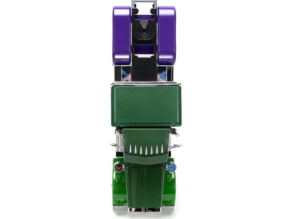 1992 Peterbilt 379 Truck Tractor Green Two Tone and Purple The Incredible Hulk Marvel Avengers Series Diecast Model Jada 35179