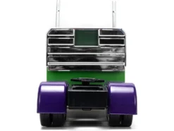 1992 Peterbilt 379 Truck Tractor Green Two Tone and Purple The Incredible Hulk Marvel Avengers Series Diecast Model Jada 35179