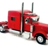 Peterbilt 389 Truck Tractor with Sleeper Cab Red 1/87 (HO) Plastic Model Car by HO Logistics