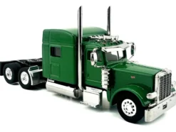 Peterbilt 389 Truck Tractor with Sleeper Cab Green 1/87 (HO) Plastic Model Car by HO Logistics