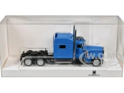 Peterbilt 389 Truck Tractor with Sleeper Cab Baby Blue 1/87 (HO) Plastic Model Car by HO Logistics