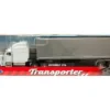 Peterbilt 379 Truck White with Silver Container "Transporter" Series 1/32 Diecast Model by Welly