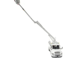 Peterbilt 536 Truck with Altec AA55 Aerial Service Body White Transport Series 1/32 Diecast Model Diecast Masters 71105