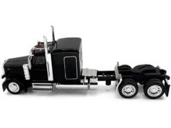 Peterbilt 589 Truck with 72 Inch Sleeper Black 1/87 (HO) Plastic Model Car by HO Logistics