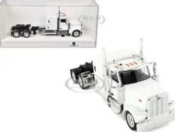 Peterbilt 589 Truck with 72 Inch Sleeper White 1/87 (HO) Plastic Model Car by HO Logistics