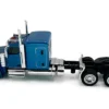 Peterbilt 589 Truck with 72 Inch Sleeper Blue Metallic 1/87 (HO) Plastic Model Car by HO Logistics