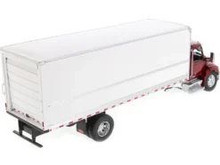 Peterbilt 536 Truck with Supreme Signature Van Body Red Metallic Transport Series 1/32 Diecast Model Diecast Masters 71106