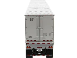 Peterbilt 579 UltraLoft Truck Tractor Red CAT Caterpillar Mural Dry Van Trailer Transport Series 1/50 Diecast Model Diecast Masters 85665