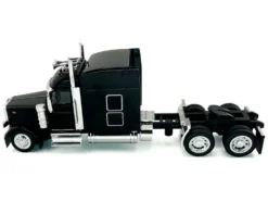 Peterbilt 589 with Stand Up Sleeper Cab Black 1/87 (HO) Plastic Model Car by HO Logistics