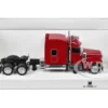 Peterbilt 589 with Stand Up Sleeper Cab Red 1/87 (HO) Plastic Model Car by HO Logistics