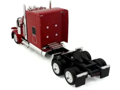 Peterbilt 589 with Stand Up Sleeper Cab Red 1/87 (HO) Plastic Model Car by HO Logistics