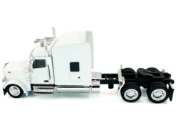 Peterbilt 589 with Stand Up Sleeper Cab White 1/87 (HO) Plastic Model Car by HO Logistics
