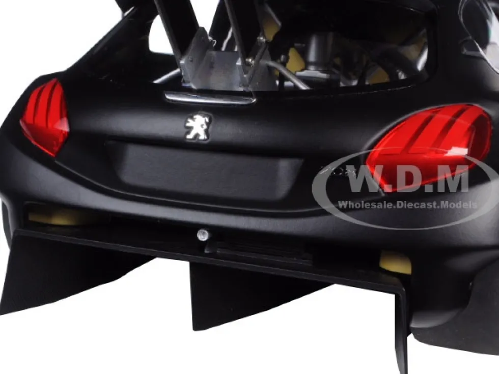 2013 Peugeot 208 T16 Pikes Peak Race Car Plain Black Version 1/18 Model Car Autoart 81356