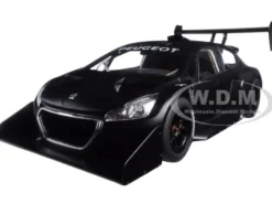 2013 Peugeot 208 T16 Pikes Peak Race Car Plain Black Version 1/18 Model Car Autoart 81356