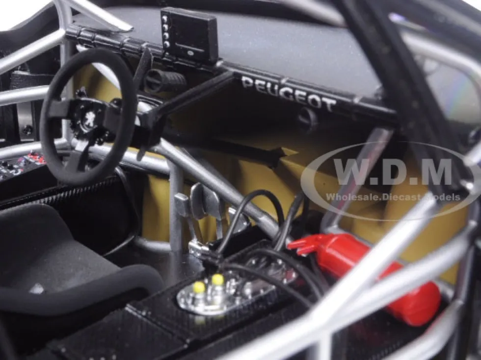 2013 Peugeot 208 T16 Pikes Peak Race Car Plain Black Version 1/18 Model Car Autoart 81356