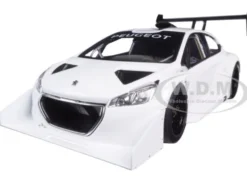 2013 Peugeot 208 T16 Pikes Peak Race Car Plain White Version 1/18 Model Car Autoart 81355