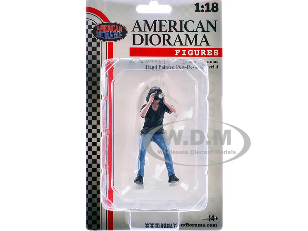 Photographers Figure #4 for 1/18 Scale Models by American Diorama