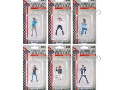 Photographers 6 piece Figure Set for 1/24 Scale Models by American Diorama