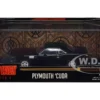 1971 Plymouth Barracuda Black John Wick Chapter 4 2023 Movie Hollywood Series 1/43 Diecast Model Car Greenlight 86641