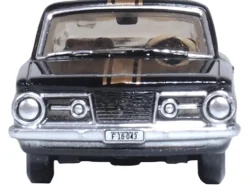 1965 Plymouth Barracuda Black with Gold Stripes 1/87 (HO) Scale Diecast Model Car by Oxford Diecast