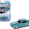 1965 Plymouth Barracuda Formula S Turquoise Metallic with White Stripe "Vintage Muscle" Series 1/64 Diecast Model Car by Auto World