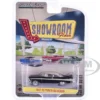 1957 Plymouth Belvedere Jet Black with Sand Dune White Top and Stripes "Showroom Floor" Series 6 1/64 Diecast Model Car by Greenlight