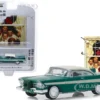 1957 Plymouth Belvedere Wreath Accessory Green Cream Top Norman Rockwell Series 2 1/64 Diecast Model Car Greenlight 54020 D