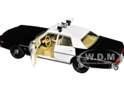 1978 Plymouth Fury Black and White "LAPD (Los Angeles Police Department)" "Hot Pursuit" Series 9 1/24 Diecast Model Car by Greenlight