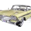 1958 Plymouth Fury Timeless Classics Yellow White Top 1/18 Diecast Model Car Motormax 73115