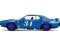 1972 Plymouth GTX #34 Blue with Graphics 