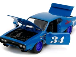 1972 Plymouth GTX #34 Blue with Graphics 