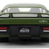 1972 Plymouth GTX Green Metallic with Matt Black Hood and Gold Stripes "Bigtime Muscle" Series 1/24 Diecast Model Car by Jada
